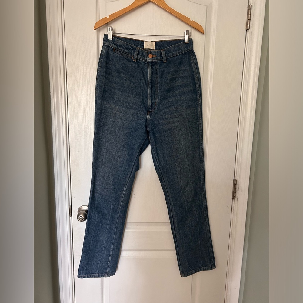 Doen Women's Straight Leg Jeans - Dark Blue